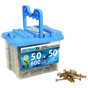 5.0 x 50  (600) Optimaxx Performance Woodscrew Tub