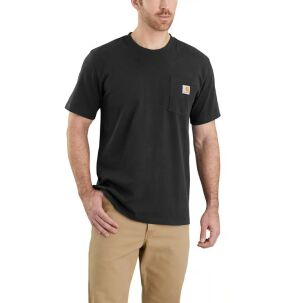 Carhartt K87 Relaxed Fit Heavyweight Short-Sleeve Pocket T-Shirt - Black - Large