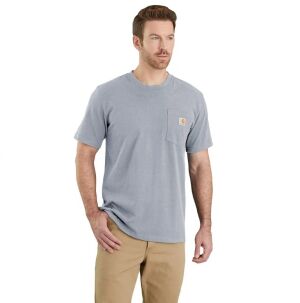 Carhartt K87 Relaxed Fit Heavyweight Short-Sleeve Pocket T-Shirt - Heather Grey - Medium