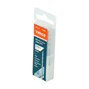 Timco 2.0mm HSS Fully Ground Jobber Drill (Pack of 10)